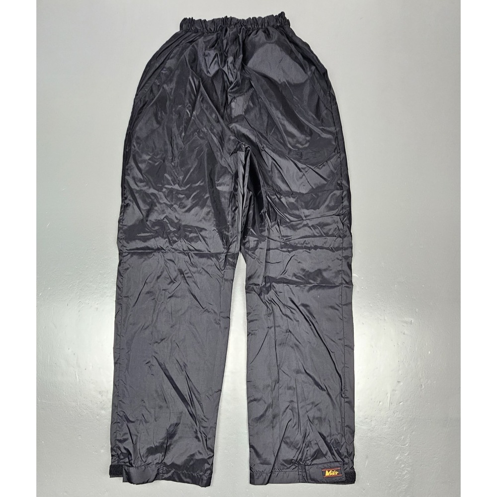 REI Hiking Travel Rain Pants Mens XS. Vintage 90s Black.